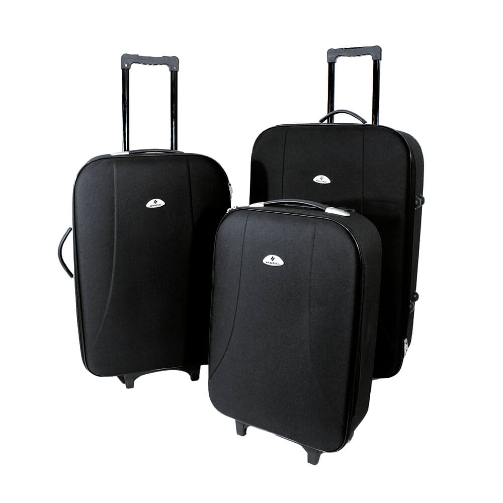HON1603 MALAS BOLÍVIA KIT 3 P/M/G - PRETO