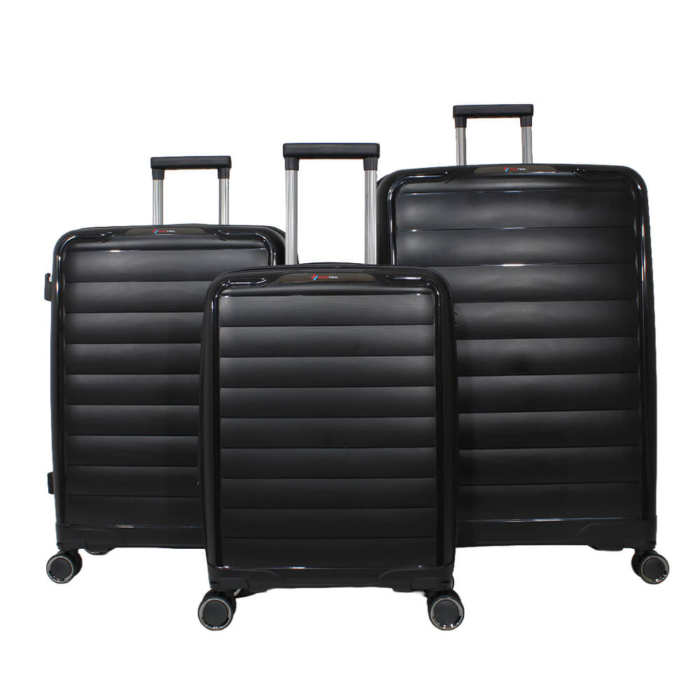 P9 MALAS DUBAI EXPANSÍVEL POLIPROPILENO KIT 3 P/M/G - PRETO