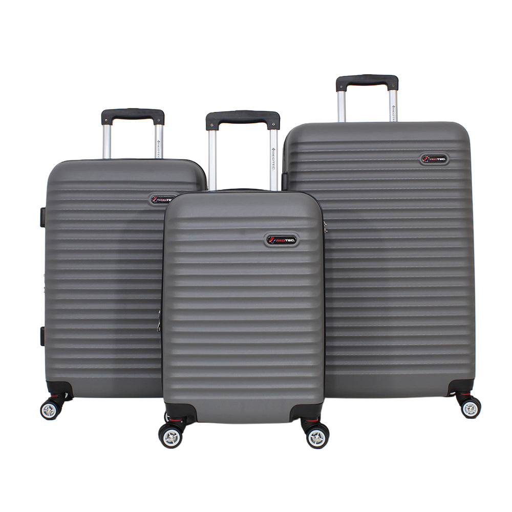 A907 MALAS ROMA EXPANSÍVEL KIT 3 P/M/G - CINZA
