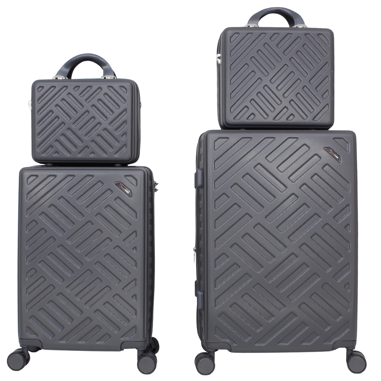 Kit 2 Malas Modelo Califórnia Expansível Antifurto (10kg e 23kg) Material ABS e Duas Frasqueiras