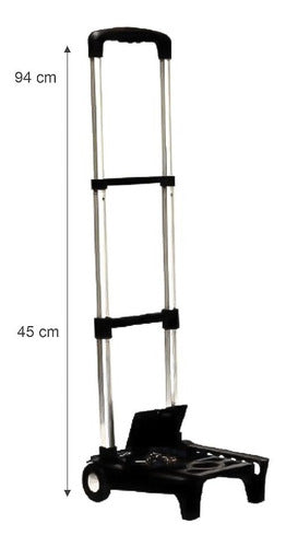 CARRINHO DE CARGA PORTATIL SUPORTA 50KG REDTEC