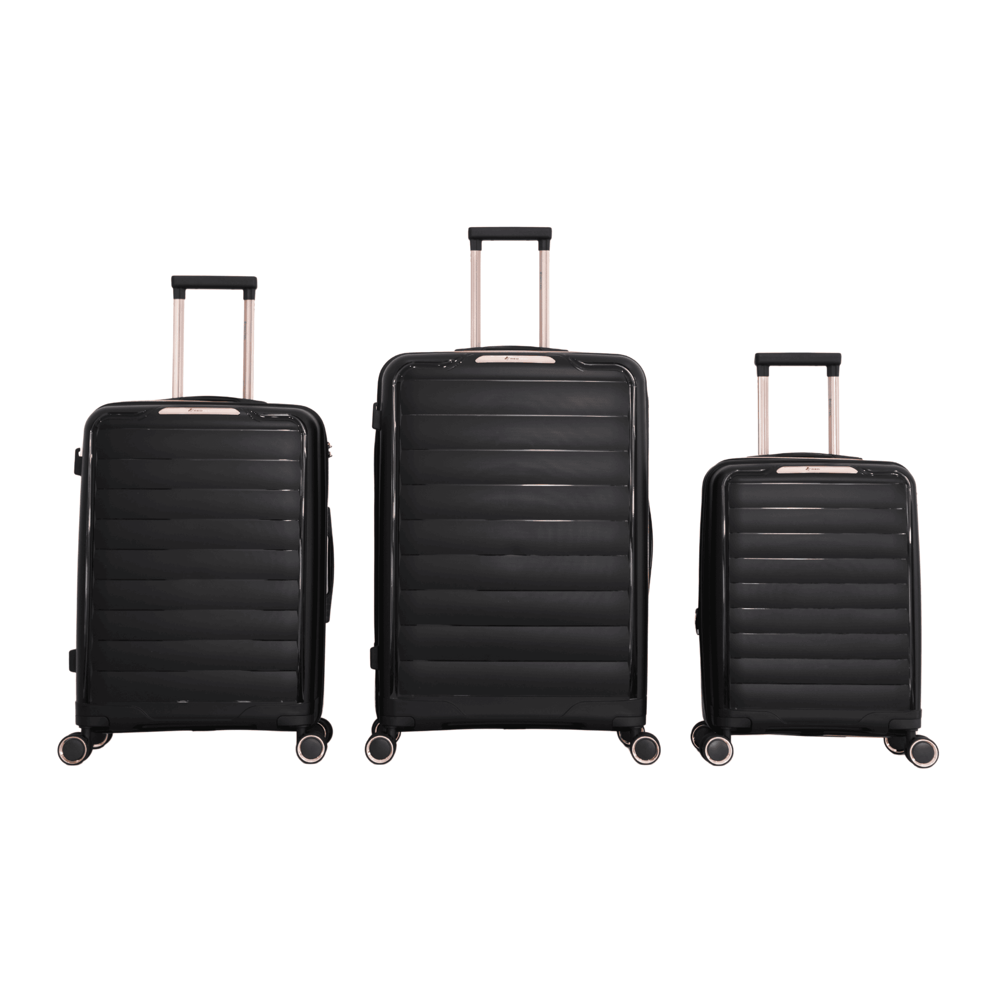 P9 MALAS DUBAI EXPANSÍVEL POLIPROPILENO KIT 3 P/M/G - PRETO