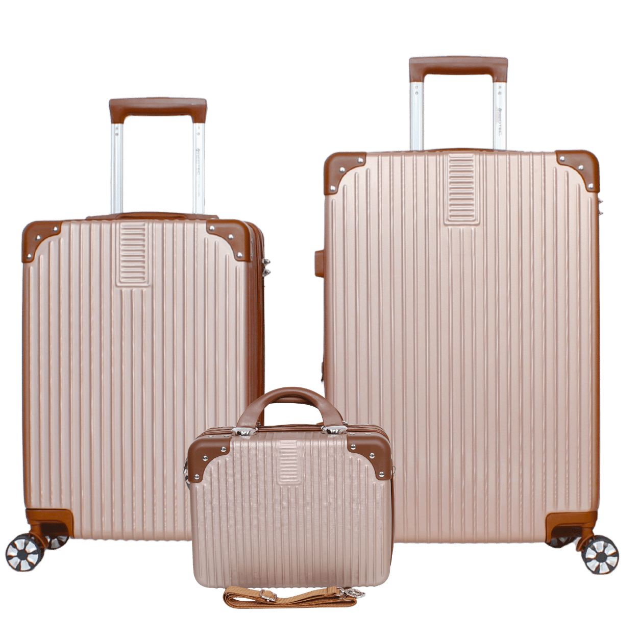 A102 MALAS BOGOTÁ EXPANSÍVEL KIT 3 F/P/M - ROSÉ